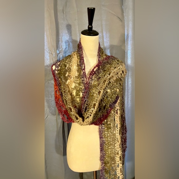 Summer Desert Sunset Lightweight Boho
Shaw & Swim Cover tie skirt
Hand Crochet - Picture 1 of 6